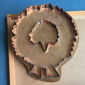 Copper Turkey Cookie Cutter